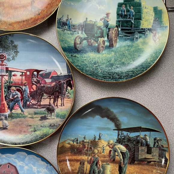 Set of 8 Danbury Mint  Farmland Memories Collection s - Picture 3 of 14